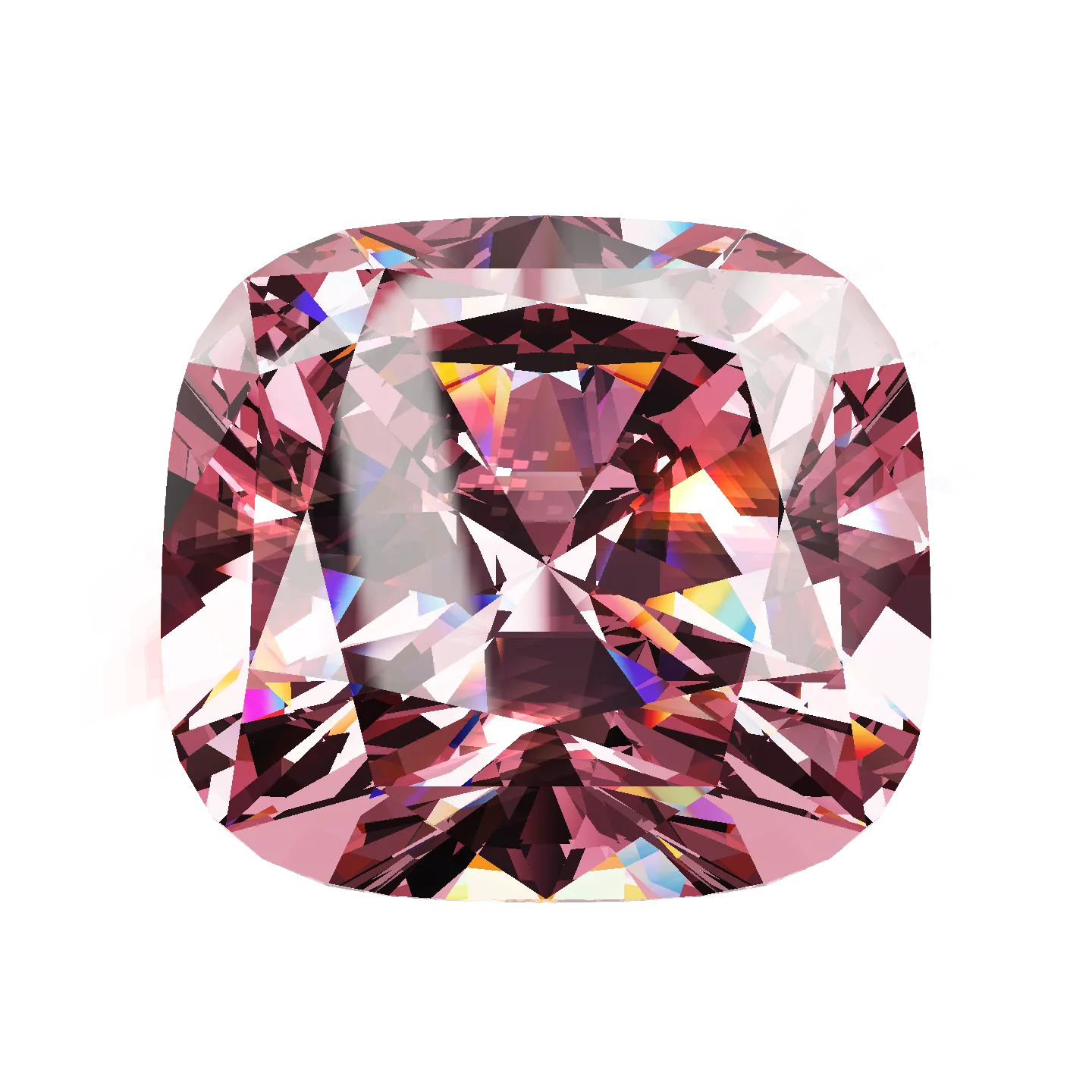 Pink cushion, 0.71 ct